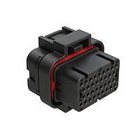 Amphenol SINE Systems ATS06-34SA2 ປລັກ 34 ຕຳແໜ່ງ ປລັກ, ປະຕູກ, ຂະໜາດຕິດຕໍ່ 20, ລັດຄູ່, ກະແຈກະລຸນາ A, ຝາສິ້ນ, ສີດໍາ