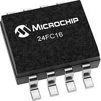 Microchip Technology 24FC16HT-E/SN EEPROM 16Kb I2C , 1MHz 1.7-5.5V, 8-SOIC, EXT W/HALF ARRAY WP