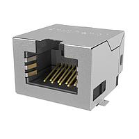 Amphenol Commercial Products RJE3C1886401 Modular 8P8C, RA, Cat6A, SMT, ປົກກັນກັບບໍ່ມີແທບ EMI, ບໍ່ມີກວດ, ບໍ່ມີ LED
