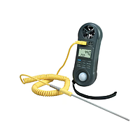 OMEGA HHF81 4-IN-1 ຄວາມໄວອາກາດ/ຄວາມຊຸ່ມຊື່ນ/ແສງ/ເຄື່ອງວັດແທກອຸນຫະພູມ (Loại K TC, Màn hình LCD, 80~5,910 FPM, ±4%)