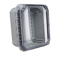Bud Industries DPH-28728-C ກອງຄອມພິວເຕີ PC Enclosure ສີແດງແຈ້ງມີຝາປິດປັບໄດ້ IP68 NEMA 6P PC Enclosure ມີຄວາມສູງແຜ່ນປັບໄດ້ (13.24 X 13.24 X 7.72 In)