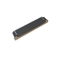 Amphenol FCI SFW21R-4STE1LF ບອດແມາວນ໌ 1.00mm Flex Connector, ຊຸດ SFW-R, 21 ຕຳແໜ່ງ, ຕິດຕໍ່ດ້ານບ້າງ, ຕິດຕັ້ງຢູ່ພາກຜະລິດດ້ານຂ້າງ ZIF Connector, ບໍ່ມີສາລານສົດ, ມີລອກສາຍສະໄຟ.