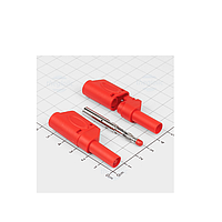 OEM Banana 4mm red ປລັກກະແບນຊາຍຊາຍ 4 mm (32A 600V)