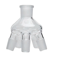 DLAB 18900177 ກັ່ນແມງມຸມ 5 ຖ້ວຍ (50mL; NS 24/40)