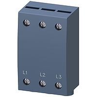 SIEMENS 3RV29155B ຂໍ້ຕໍ່ສົ່ງພາບ 3-ຟາດ 3-PH INFEED TERMINAL, ສໍາລັບ 3-PHASE BUS