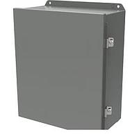 Hammond Manufacturing HJ683HLP ຝາບັງກັບ N4,12 J Box Hinged - 6x8x3.5" - ຄ້າງແລະສີເຫຼືອງ