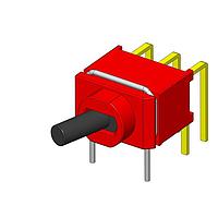 Dailywell 2UD1T1A01M2RES ສະຫນັບສະຫນູນ Toggle Switches DPDT ON-ON PC MOUNT