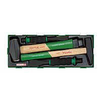 TOPTUL GTA0429 4PCS - Hammer &amp; Soft Grip Chisel Set