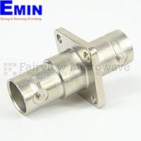 Fairview Microwave SM3412 4 Hole Flange 75 Ohm BNC Female to BNC Female Adapter (4 Ghz)