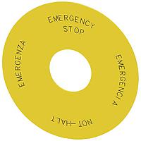 SIEMENS 3SU19000BC310NB0 ຈານຮັບ BACKING PLATE, ເຫຼືອງ, 75MM, 4 LANGUAGE