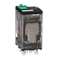 Schneider Electric Relays 792XDXM4L-110D ຄິວ MINI CNRL RELAY 4PDT 6A COIL: 110VDC