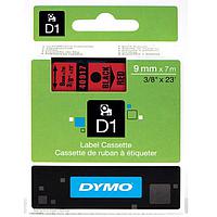 DYMO 63020731 Labelmanager D1 ເທບສີດໍາ/ສີແດງ (9mm x 7m)