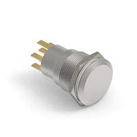 Alcoswitch - TE Connectivity 4-2213767-8 ປຸ່ມກົດສະຫນອງ AV19 DPM 0.4VA ສົ່ງສະຫນອງ ແລດ ແດງ 24V