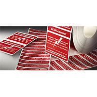 AMP Connectors - TE Connectivity SOL-CSC-159254-4-0.1 ປ້າຍເຕືອນວົງຈອນແສງອາທິດ PVC Reflect Label