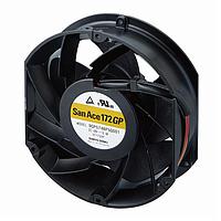 Sanyo Denki 9GP5724P5H001 ພັງລົມ Axial, 172x150x51mm, 24VDC, ທົນທານກັບເກດ G ສູງ, ບໍ່ມີຮີບ, Tach/PWM, G Proof