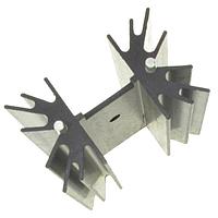 Aavid 529902B02500G ອຸປະກອນລົງຄວາມຮ້ອນ, TO220, ຕັ້ງພູມ, 4.5 ອົງສາ C/W, ຮ່ອງ 2.67mm, 50.8x18.29x3.17mm