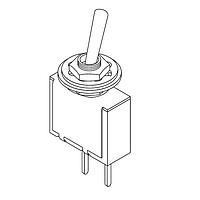 Mountain Switch 1055-TA1320B-EVX ສະຫນັບສະຫນູນ Toggle SPST 2 PIN PC MNT