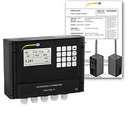 PCE TDS 75-ICA Ultrasonic Flow Meter (± 0,03~± 5 m/s; ISO Calibration Certificate)