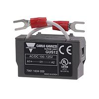 Carlo Gavazzi GUS12 ເອົາຫນ້າຕິດຕໍ່ Midi-Contactor Varistor ເຄື່ອງດັບກະທົບສູງສໍາລັບ CC9 ຫາ CC150 contactors ມີຂົນຫວັງ 100-125VAC ຫຼື VDC.