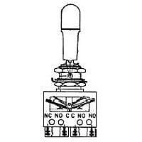Honeywell 64AT11-5L ສະຫນັບສະຫນູນ Toggle Switches 4PDT 3POS T2 TypTERM LOCKING LVR TOGG SW