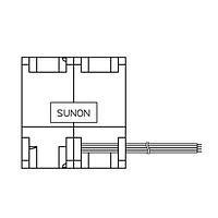 Sunon PF60561B1-000U-A9H ພັງລົມ Axial Axial, 60x60x56mm, 12VDC, 2.35"H2O, ການເລີ່ມຕົ້ນອັດຕະໂນມັດ, ການສັ້ນນ້ອຍ/ການໄຫມ່ອາກາດສູງ