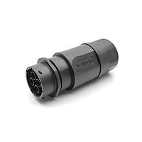 Amphenol SINE Systems RTS1BS16N4S03 ຕູ້ຕໍ່ຕ່າງໆ Inline Receptacle 4 POS SZ 16 Socket