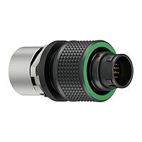 ODU C10WDM-PD8XBE0-0000 ປລັກ SP ມີການລອກດ້ວຍກຸ່ມສະກຣູ, ຂະໜາດ 0, IP6K8 / IP6K9K, 8 C, D (ສີຂຽວ) ກຸ່ມກະແຈ