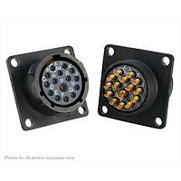 Eaton Souriau-Sunbank UTS014E15S ປະຕູຮັບ 15P Sckt Receptacle Square Flange Sz 14E