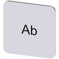 SIEMENS 3SU19000AF810AE0 ປ້າຍປະທານ, Ab INSCR. LABEL, SILVER 22 X 22MM, AB