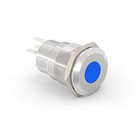Alcoswitch - TE Connectivity 3-2213765-7 ປຸ່ມກົດສະຫນອງ AV19 SPL 3A SPOT LED ສີຟ້າ 12V