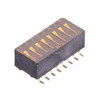 AMP Connectors - TE Connectivity GDR08S04 ສະຫນັບ DIP SW DIP RCKR 8POS SMD