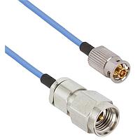 Amphenol SV Microwave FQSMPM-047-MS292-180 ການປະກອບສາຍ RF SMPM F QB ເຖິງ 2.92mm STR M 18" ສາຍ