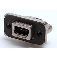 Amphenol Commercial Products MUSB-E151-341 ຕົວເຊື່ອມຕໍ່ Mini USB Type AB MINI-AB R/A PCB RECP