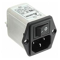 Delta Electronics, Inc. 06BEEG3G-R ມູດູນສະວິດຄອນເນັກເຕີຟິວເຕີ, 115/250VAC, 6A