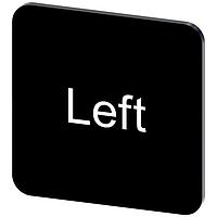 SIEMENS 3SU19000AF160DR0 ປ້າຍປະກັບ, ປ້າຍຂຽນຊ້າຍ INSCR. LABEL, ສີດຳ 22 X 22MM, ຊ້າຍ