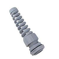Alpha Wire PPS7 BK080 ກະແຈສາ Cable Glands ການປົກປ້ອງ Cable Protection ຄວາມຍາວການດືງ Thread Length 0.31 ນິ້ວ ຂະໜາດການຢືດ Clamp Rng 0.118-0.256 ນິ້ວ - ສີດຳ