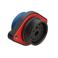 Amphenol SINE Systems AHDP02-24-14SR-WTA ຕົວເຊື່ອມຕໍ່ 14 ຕຳແໜ່ງ ຕິດຕັ້ງບົດບັນທຸກ, ປຸ່ມຮັບ, ຂະໜາດຮອບ 24, ຕົວແປງການດັບກວ້າງ