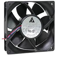 Delta Electronics, Inc. AFB1212ME-R00 ພັງລົມ Tubeaxial Tubeaxial, 120x38mm, 12VDC, Ball Bearing, 3x Lead Wires, Locked Rotor Sensor