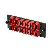 Panduit FAPH1624RDMPO ການປະກອບສາຍເສັ້ນແສງ Opticom 100G MPO fiber adapter panel, 16