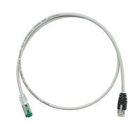 Panduit STPKCH1MGR ສາຍສື່ມຕໍ່ຄອບເປີ Cat 5e Keyed Copper Patch Cord, Cat 5e, Intl Gr