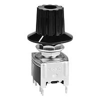 NKK Switches MRB12B-A Rotary Switches SP 2 POS SHAFT ACUTR BRACKET PC BLK KNOB