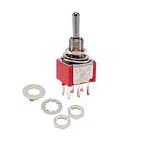 E-Switch 100DP3T1B1M2QEH ສະຫນັບສະຫນູນ Toggle DPDT PC MNT