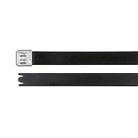 HellermannTyton 111-00300 ສາຍຜັນເຫຼັ້ມສະຫຼອງສະຕີນເລດທີ່ຄຸດດ້ວຍໂປລີເອສເຕີ, ຍາວ 20", ຄວາມແຂງແຮງດຶງ 364 ປອນ, SS316, ເຫຼັ້ມ, 50 ຊຸດ/ກະປ່ອງ