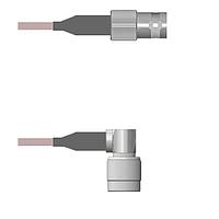 Amphenol Custom Cable Q-0B04X000H120i ສາຍສັ້ນ RF BNC-SJB/TNC-RP G142 120I