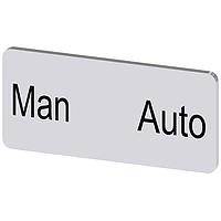 SIEMENS 3SU19000AC810EA0 ປ້າຍປະກັດ, Manu Auto INSCR. LABEL,SILV 12.5 X 27MM, MAN AUTO