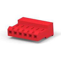 AMP Connectors - TE Connectivity 3-641150-6 ການປະກອບ Receptacle 06P MTA156 ASY 22AWG ແດງ LF