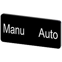 SIEMENS 3SU19000AC160GT0 ປ້າຍປະກັບ, Manu Auto INSCR. LABEL,BLK 12.5 X 27MM, MANU AUTO