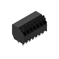 Wurth Elektronik 691410120007 ບລັອກຂໍ້ຕໍ່ຄົງທີ່ WR-TBL 3.5mm pitch Monoblock THT ສີດຳ 45 ອົງສາ Dual Pin cable entry ບໍ່ມີການສອດດ້ວຍກະແຈ Push In 7P