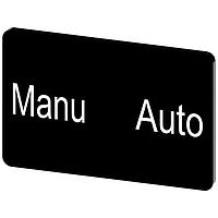 SIEMENS 3SU19000AD160GT0 ປ້າຍປ້າຍປ້າຍ, Manu Auto INSCR. LABEL,BLK 17.5 X 27MM, MANU AUTO