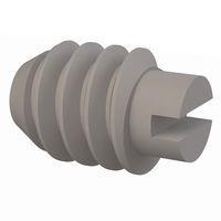 Essentra Components 010440S012 ຊຸດສູຣູ Set Screw, ຫົວ Slotted, ການດັບກະດູກ #4-40, ຄວາມຍາວ 1/8